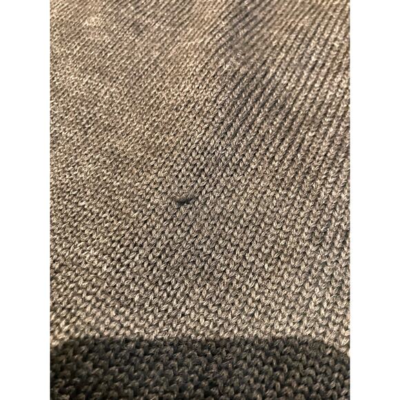 VTG LUCIA Embroidered Gray Vest, Floral Blue Purple, Button, V-neck, Wool Blend - Picture 8 of 8